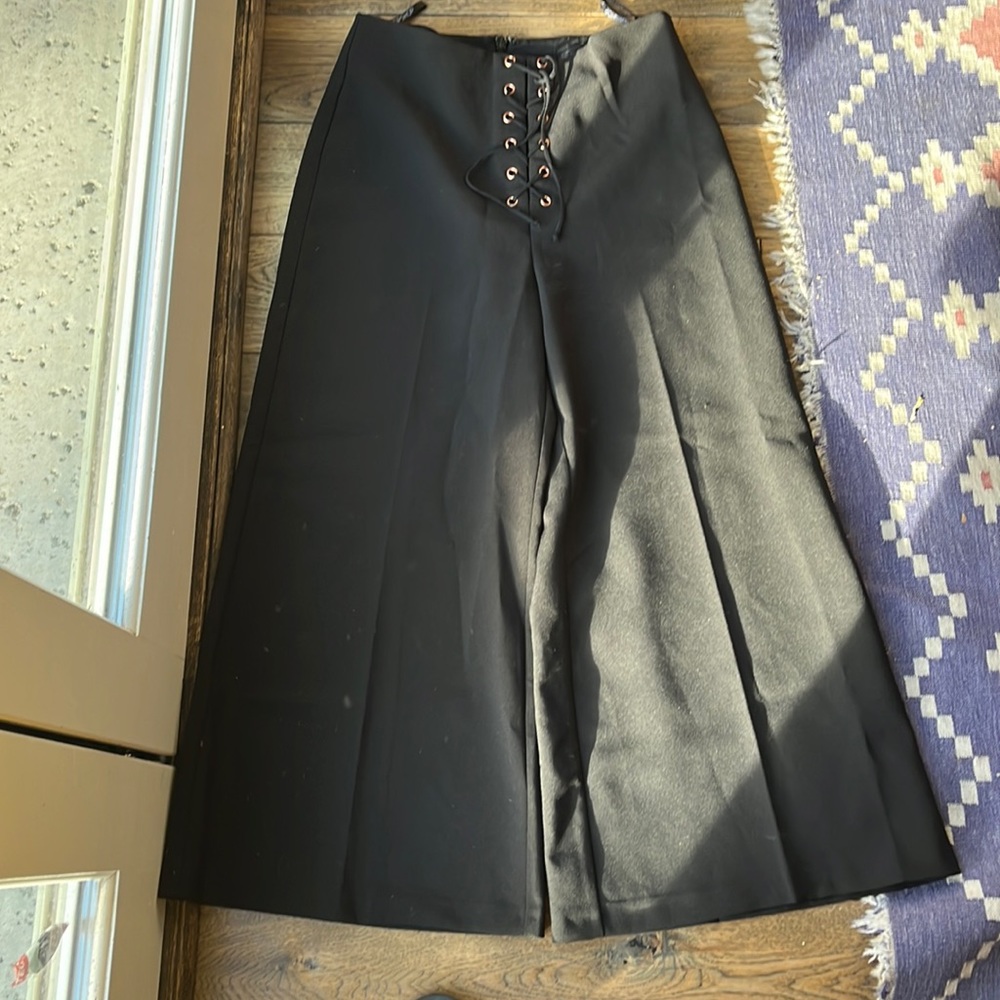 Cropped Topshop Culottes with ties